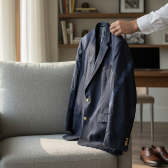 🔥🔥🔥Burberry Dark Blue Blazer🔥🔥🔥 - Picture 2 of 16